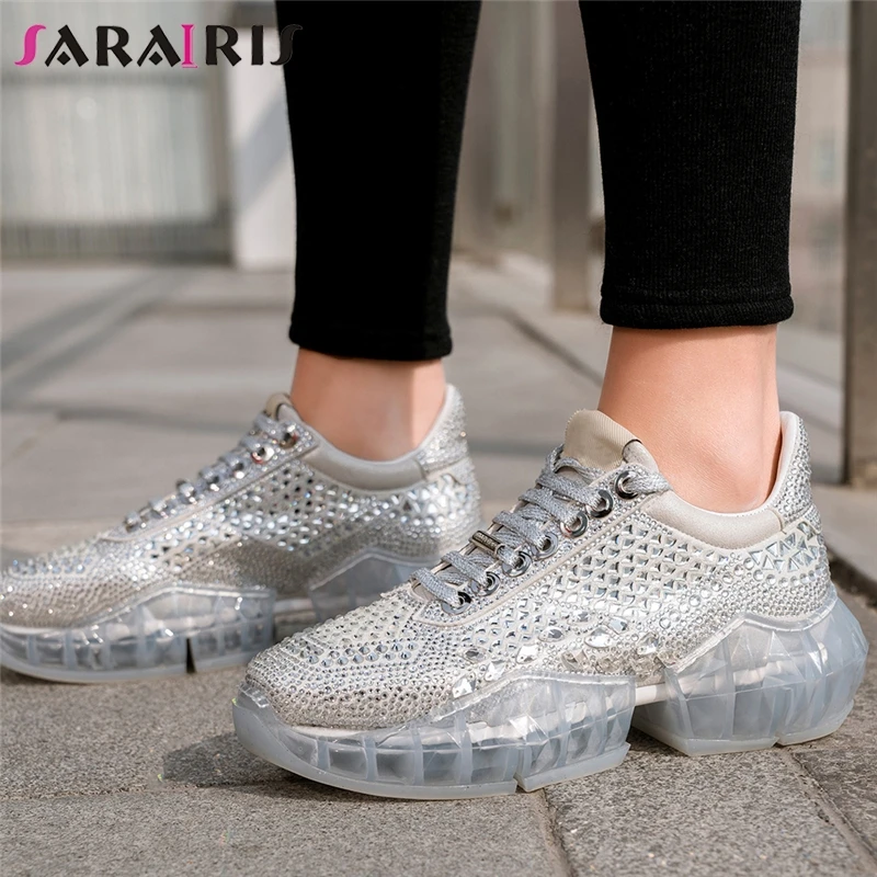 SARAIRIS 2019 Brand New Crystal Ladies Flats Platform Lace Up Shoes Woman Party Luxury Soft Hot Sale Spring Autumn Flats
SARAIRIS 2019 Brand New Crystal Ladies Flats Platform Lace Up Shoes Woman Party Luxury Soft Hot Sale Spring Autumn Flats