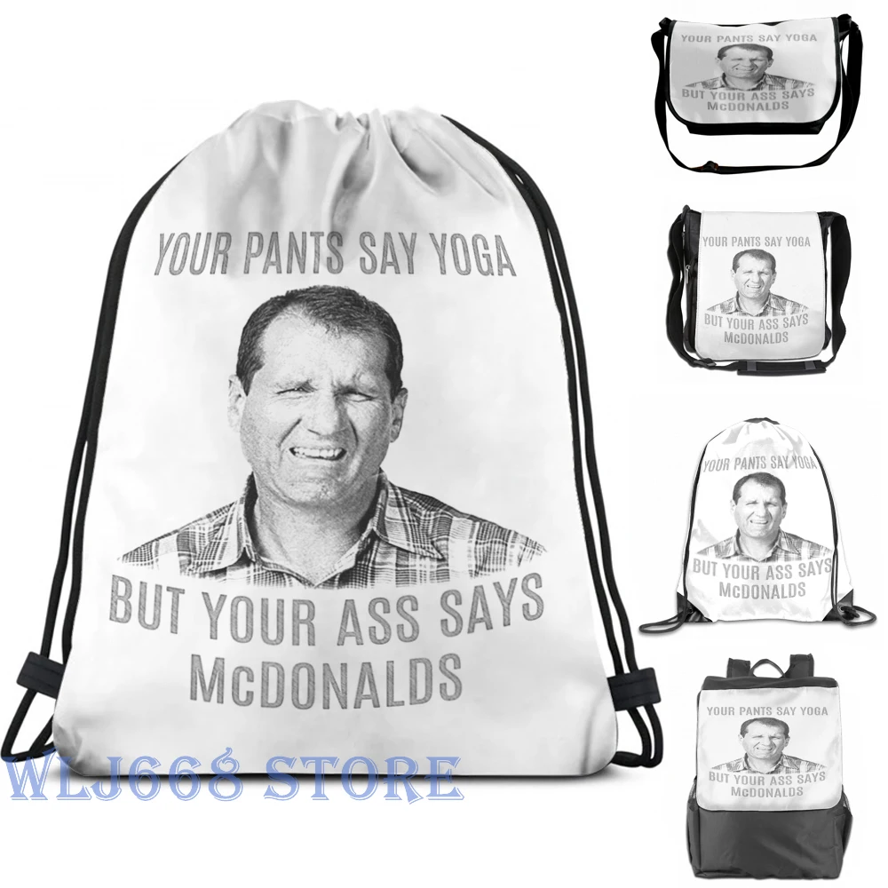Фото Забавные сумки через плечо с графическим принтом женский рюкзак на одно цитатами