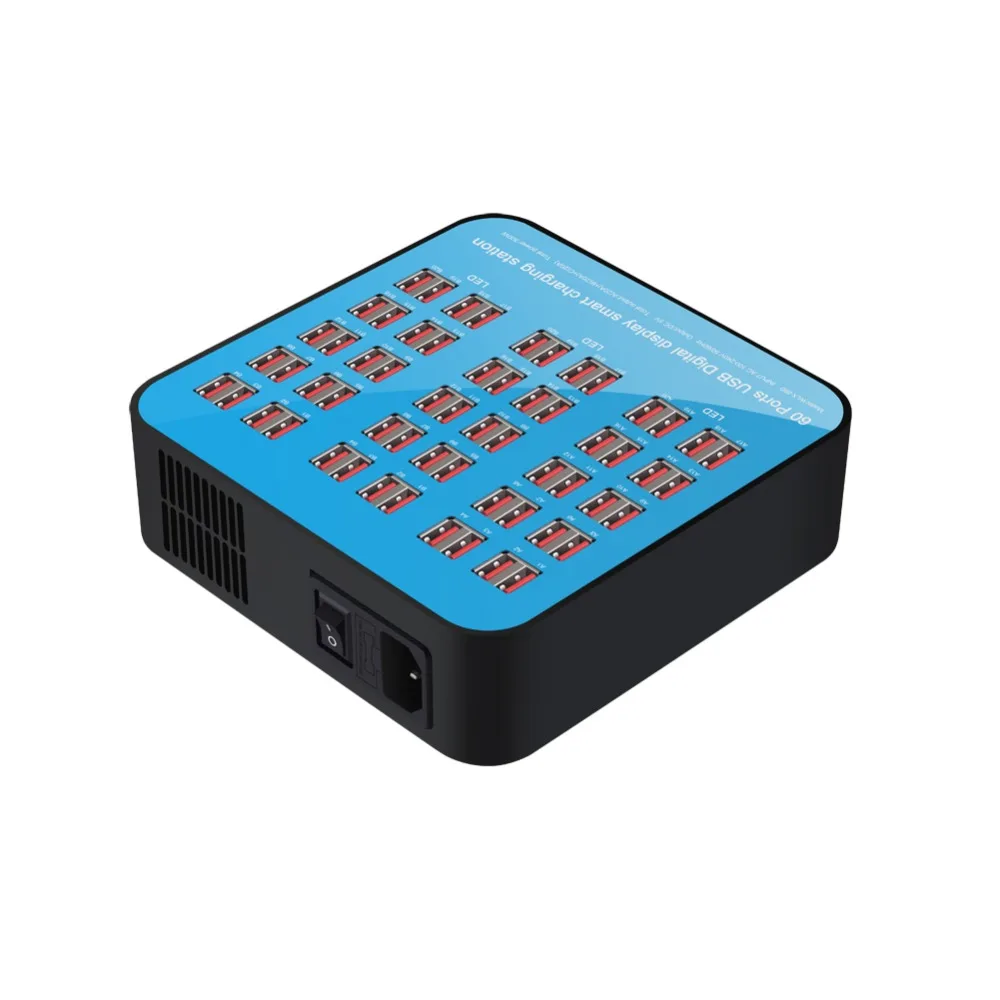 Smart 60 Ports USB Hub Charging Station Power Outlet Multi Port Speed Wall Charger Dock Charger Adapter
Smart 60 Ports USB Hub Charging Station Power Outlet Multi Port Speed Wall Charger Dock Charger Adapter