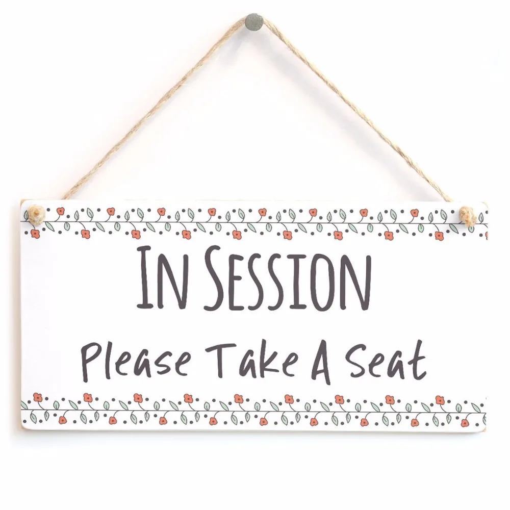 Meijiafei IN SESSION Please Take A Seat - Functional Do Not Disturb Home Office Door Plaque Sign 10"x5"
Meijiafei IN SESSION Please Take A Seat - Functional Do Not Disturb Home Office Door Plaque Sign 10"x5"
