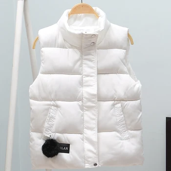 new arrival 2018 autumn winter women vest cotton-padded short waistcoat plus size Sleeveless outwear female casual parka mujer
new arrival 2018 autumn winter women vest cotton-padded short waistcoat plus size Sleeveless outwear female casual parka mujer