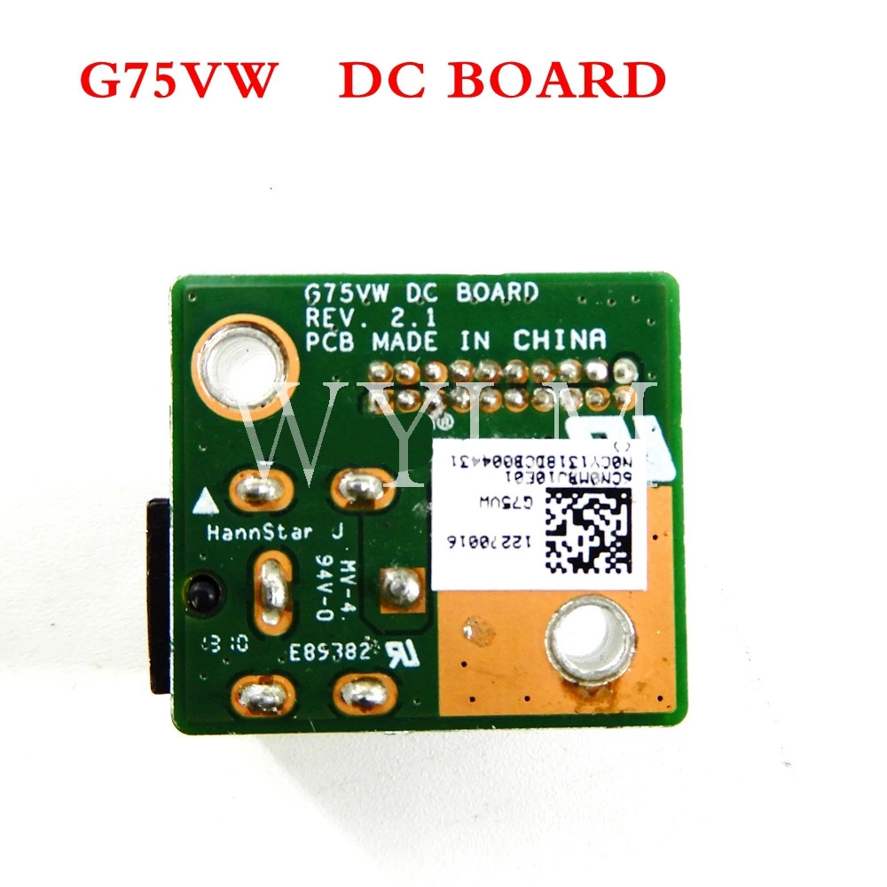 G75VW DC BOARD REV2.1 For ASUS G75V G75VW G75VX DC Power Jack Board Charging Port free shipping
G75VW DC BOARD REV2.1 For ASUS G75V G75VW G75VX DC Power Jack Board Charging Port free shipping