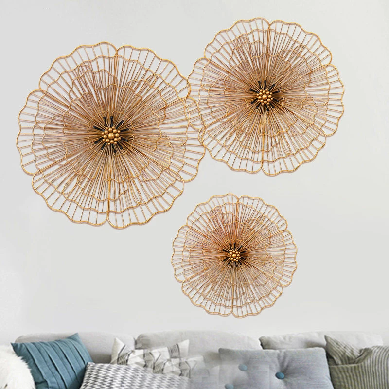 Chinese Wrought Iron Gold Flower Wall Mural Crafts Livingroom Home Background Wall Hanging Decoration Hotel Porch Wall Sticker
Chinese Wrought Iron Gold Flower Wall Mural Crafts Livingroom Home Background Wall Hanging Decoration Hotel Porch Wall Sticker