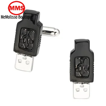 MeMolissa New Design Factory Price Retail Men's Cufflinks Copper Material triangle Black Colour USB Design Cuff Links
MeMolissa New Design Factory Price Retail Men's Cufflinks Copper Material triangle Black Colour USB Design Cuff Links
