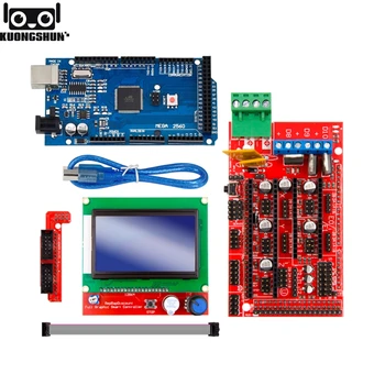 Excellent Mega 2560 R3 Mega2560 REV3 +RAMPS 1.4 Controller +RAMPS1.4 LCD 12864 LCD for 3D Printer kit
Excellent Mega 2560 R3 Mega2560 REV3 +RAMPS 1.4 Controller +RAMPS1.4 LCD 12864 LCD for 3D Printer kit