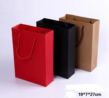 100PCS/Lot Kraft Paper Gift Bag With Handle 19x7X27cm Wedding Birthday Party Gift Christmas New Year Shopping Package BagsSN1316
100PCS/Lot Kraft Paper Gift Bag With Handle 19x7X27cm Wedding Birthday Party Gift Christmas New Year Shopping Package BagsSN1316