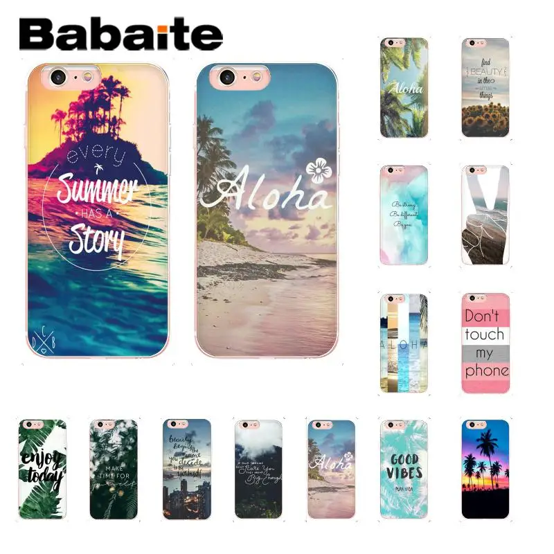 Babaite Aloha Summer Beach Coque Shell Phone Case for iPhone 8 7 6 6S Plus X XS MAX 5 5S SE XR 10 Cover
Babaite Aloha Summer Beach Coque Shell Phone Case for iPhone 8 7 6 6S Plus X XS MAX 5 5S SE XR 10 Cover
