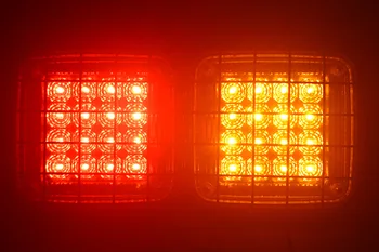 2Pcs 32LED 24V Truck Trailer Rear Tail Lights with Iron Net Red Yellow Stop Turn Signal Light Warning Lamp 345MM 
2Pcs 32LED 24V Truck Trailer Rear Tail Lights with Iron Net Red Yellow Stop Turn Signal Light Warning Lamp 345MM