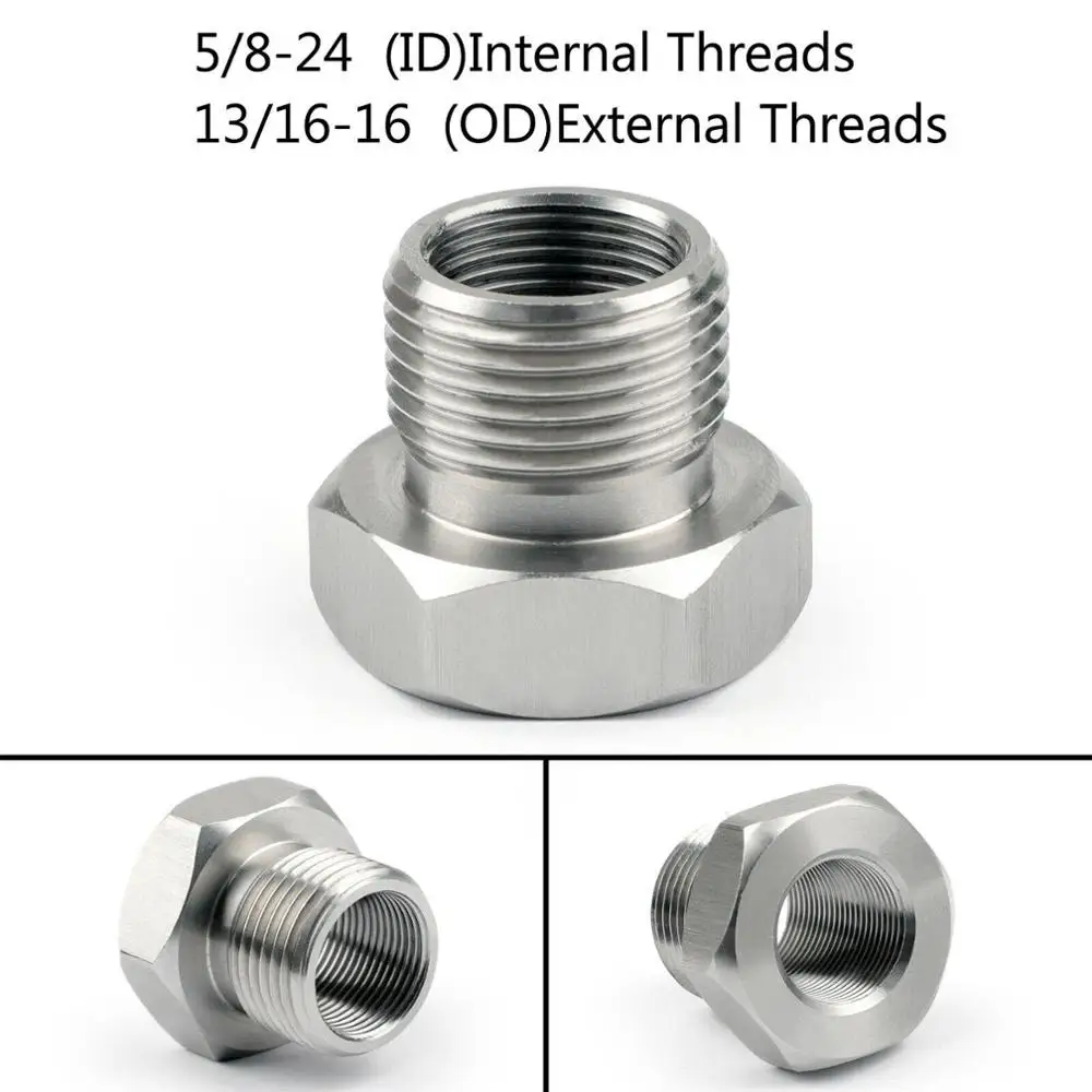 Chuang Qian Silver Car Fastener Oil Filter Thread Adapter 13/13-16 to 5/8-24 Automotive Threaded Screw Adapter
Chuang Qian Silver Car Fastener Oil Filter Thread Adapter 13/13-16 to 5/8-24 Automotive Threaded Screw Adapter