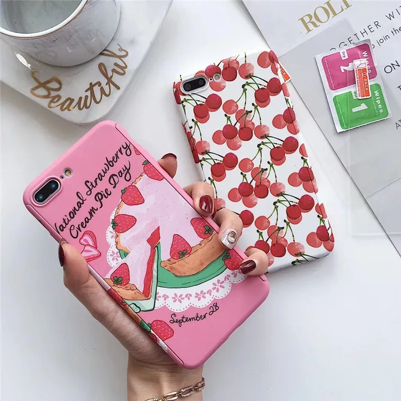 Cherry Cake Phone Patterns 360 Degrees Full Cover Fitted Case For iPhone 6 6S 7 8 Plus 5 5S SE X XR XS Max Case + Tempered Film
Cherry Cake Phone Patterns 360 Degrees Full Cover Fitted Case For iPhone 6 6S 7 8 Plus 5 5S SE X XR XS Max Case + Tempered Film