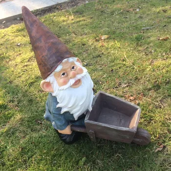 WU CHEN LONG Americana Poly Resin Creative Garden Gnome Figurine Courtyard Dwarf Cart Statue Home Garden Outdoor Decor R1974
WU CHEN LONG Americana Poly Resin Creative Garden Gnome Figurine Courtyard Dwarf Cart Statue Home Garden Outdoor Decor R1974
