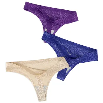 Thong Seamless Underwear 3Pcs/Lot Female Sexy Jacquard Panties Low Rise Hollow Out Transparent G-String For Women Breathable New
Thong Seamless Underwear 3Pcs/Lot Female Sexy Jacquard Panties Low Rise Hollow Out Transparent G-String For Women Breathable New