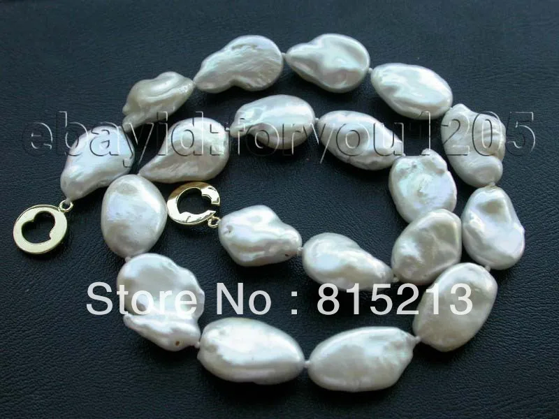 ddh001042 17" Genuine Natural 20-22mm White Reborn Keshi Pearl Necklace 28% Discount
ddh001042 17" Genuine Natural 20-22mm White Reborn Keshi Pearl Necklace 28% Discount