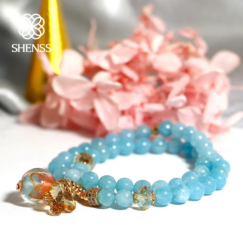 SHENSS Original Natural Crystal Bracelet Only Multi-layer Elastic Bracelet For Women Girls SC0025
SHENSS Original Natural Crystal Bracelet Only Multi-layer Elastic Bracelet For Women Girls SC0025