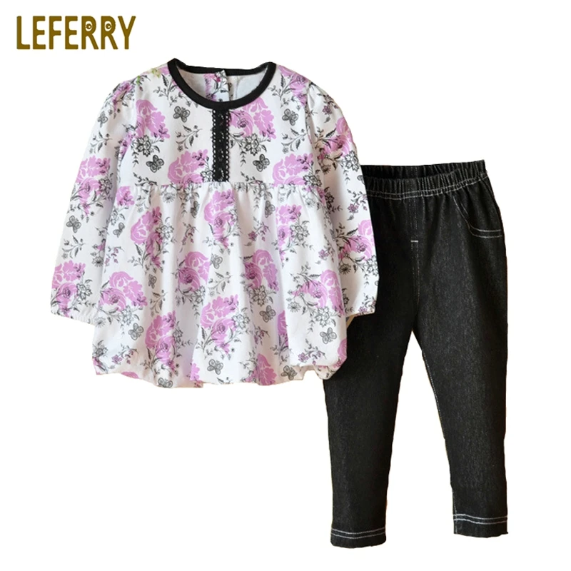 2019 New Spring Autumn Baby Girls Clothing Set Infant Toddler Long Sleeve Blouse Dresses + Denim Pants Kids Girls Clothes Set
2019 New Spring Autumn Baby Girls Clothing Set Infant Toddler Long Sleeve Blouse Dresses + Denim Pants Kids Girls Clothes Set
