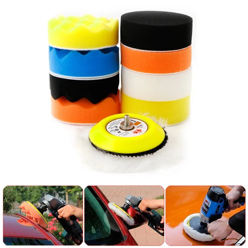 New 10Pcs/set 3" M6 Thread Polishing Buffing Buffer Pad Kit Car Polisher Air Sander
New 10Pcs/set 3" M6 Thread Polishing Buffing Buffer Pad Kit Car Polisher Air Sander