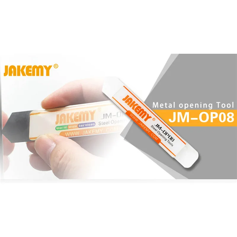 Jakemy JM-OP08 Touch Screen Opening Pry Tools Mobile Phone Disassemble Repair Flexible Tough Hand Tools
Jakemy JM-OP08 Touch Screen Opening Pry Tools Mobile Phone Disassemble Repair Flexible Tough Hand Tools