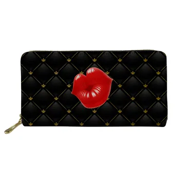 THIKIN Sexy Lips Pattern Fashion Women Clutch Wallet Ladies Clutch Holder Cash Purse Custom Long Zipper PU Leather Money Bags
THIKIN Sexy Lips Pattern Fashion Women Clutch Wallet Ladies Clutch Holder Cash Purse Custom Long Zipper PU Leather Money Bags