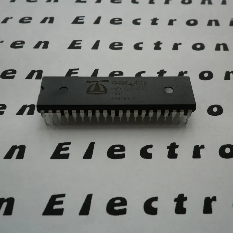 1 pcs x P8X32A D40 32-bit Microcontrollers - MCU DIP-40 package Propeller Chip P8X32A-D40
1 pcs x P8X32A D40 32-bit Microcontrollers - MCU DIP-40 package Propeller Chip P8X32A-D40
