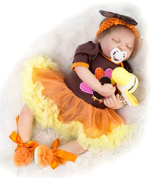 22"54cm Soft Silicone Reborn baby doll Toys high quality doll Handmade can sit and lie bottle+pacifier gifts dolls collection
22"54cm Soft Silicone Reborn baby doll Toys high quality doll Handmade can sit and lie bottle+pacifier gifts dolls collection