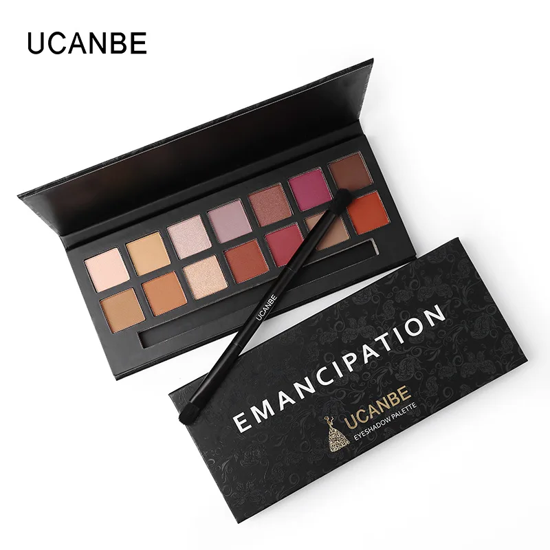 UCANBE emancipation brand Eyeshadow makeup metallic palette nude matte shine eyeshadow with durable waterproof brush cosmetics
UCANBE emancipation brand Eyeshadow makeup metallic palette nude matte shine eyeshadow with durable waterproof brush cosmetics