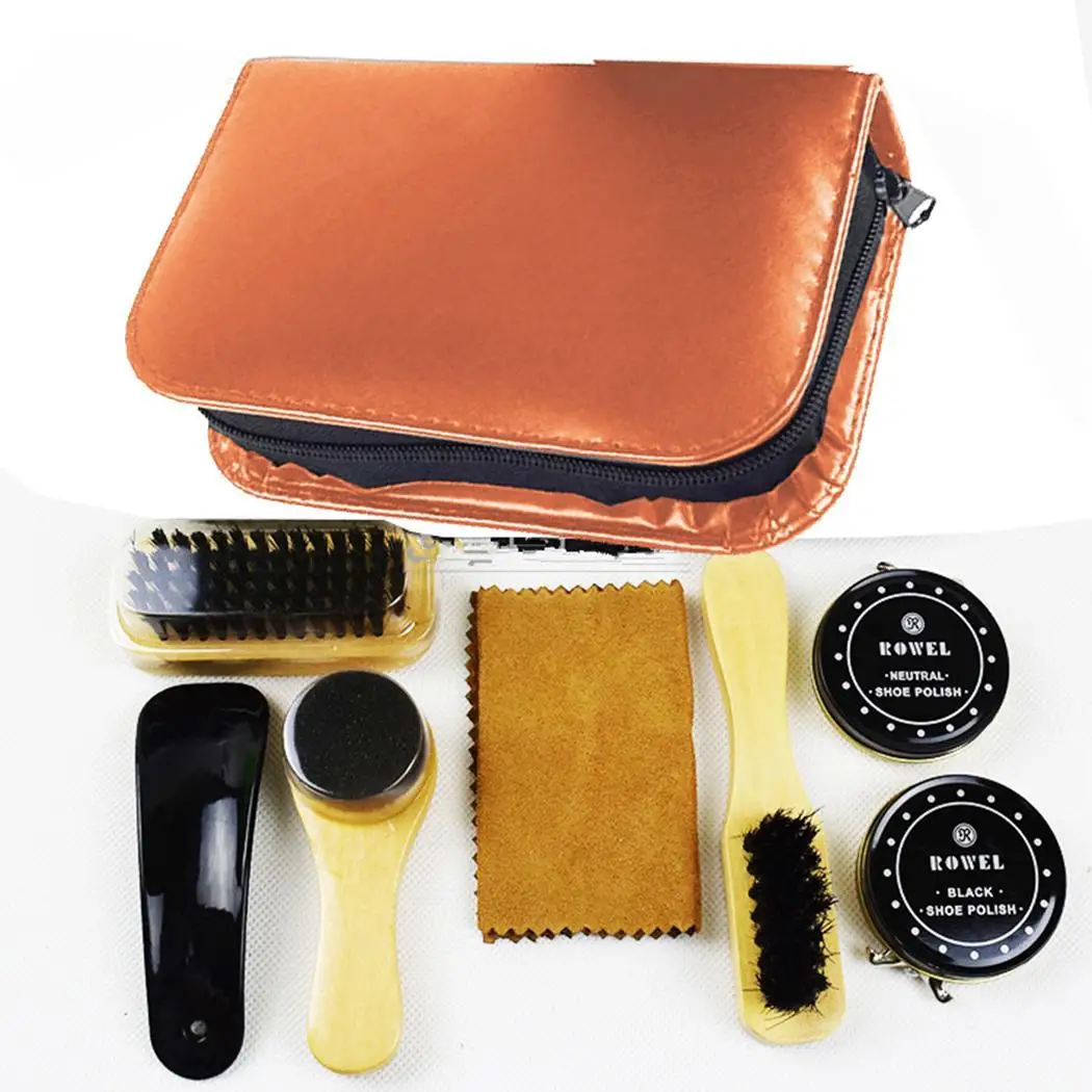 8PCS Shoe Clean Tools Set Shoe Shine Care Home, Travel Kit Casual Brown Polish Cleaning Brushes Sponge
8PCS Shoe Clean Tools Set Shoe Shine Care Home, Travel Kit Casual Brown Polish Cleaning Brushes Sponge