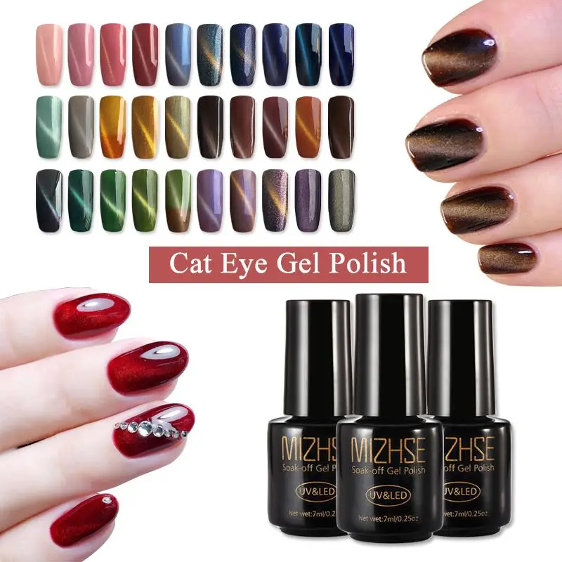 MIZHSE 7ML Cat Eye Nail Gel Polish Need Magnet For Nails Soak Off Long-lasting Varnish Vernis Semi Permanant LED Nail Lack
MIZHSE 7ML Cat Eye Nail Gel Polish Need Magnet For Nails Soak Off Long-lasting Varnish Vernis Semi Permanant LED Nail Lack
