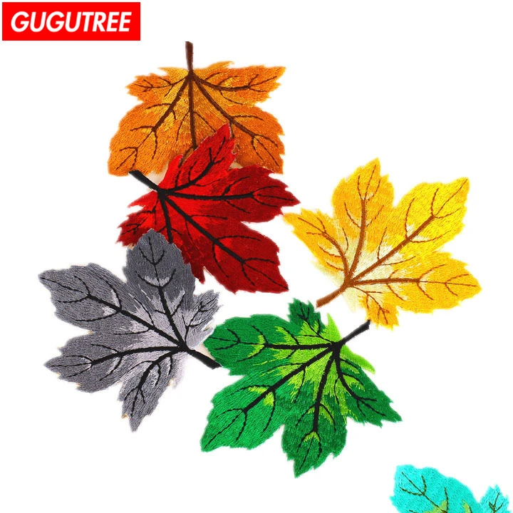 GUGUTREE embroidery maple leaf patches leaf patches badges applique patches for clothing ZK-27
GUGUTREE embroidery maple leaf patches leaf patches badges applique patches for clothing ZK-27