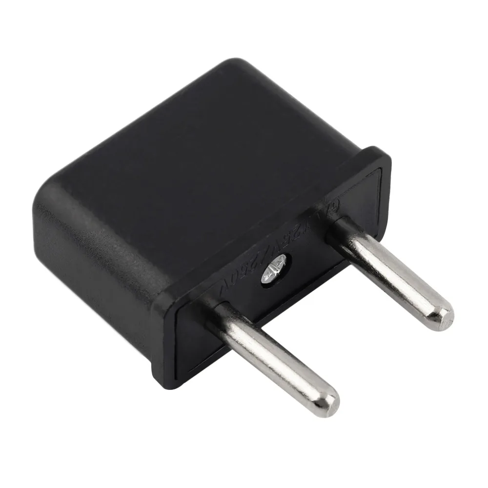 US To EU Europe 220V Standard AC Power Plug Adapter Outlet Travel Converter