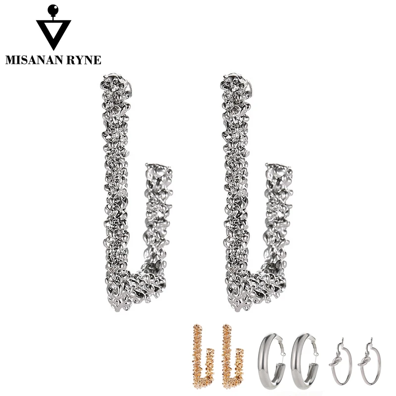 MISANANRYNE Trendy hoop earrings Square Circle type Knot Individuality Metal Women Brincos Retro Party Earrings Ethnic Jewelry
MISANANRYNE Trendy hoop earrings Square Circle type Knot Individuality Metal Women Brincos Retro Party Earrings Ethnic Jewelry
