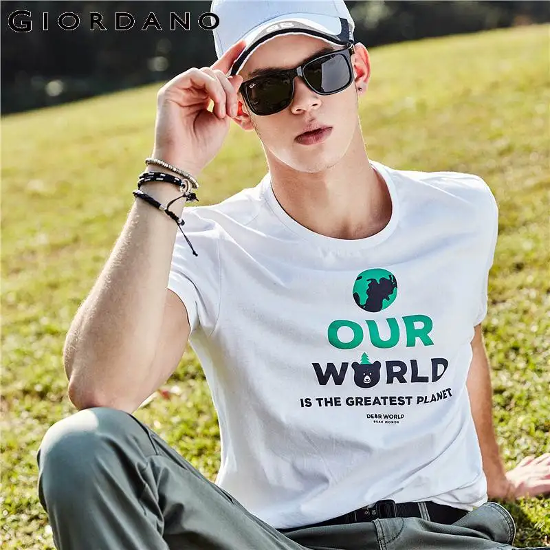 Giordano Men T-shirt Men Summer Tees Men Printed Letter All-match 100% Cotton Ribbed Crewneck Durable Casual Tops
Giordano Men T-shirt Men Summer Tees Men Printed Letter All-match 100% Cotton Ribbed Crewneck Durable Casual Tops
