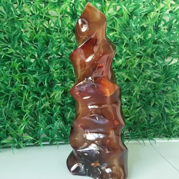 A 260mm tall Natural agate flame home decoration agate stone and chakra reiki healing crystals agate
A 260mm tall Natural agate flame home decoration agate stone and chakra reiki healing crystals agate
