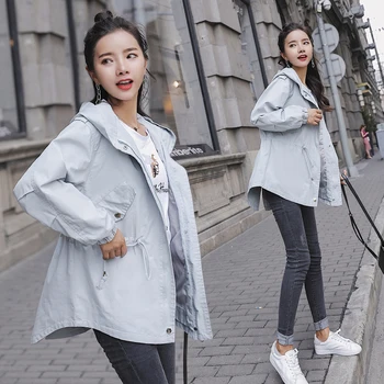 NEW 2019 Fashion Trench coat woman cotton autumn pink trench coat Elegant women's coats cheap clothes china Hooded Short coat
NEW 2019 Fashion Trench coat woman cotton autumn pink trench coat Elegant women's coats cheap clothes china Hooded Short coat
