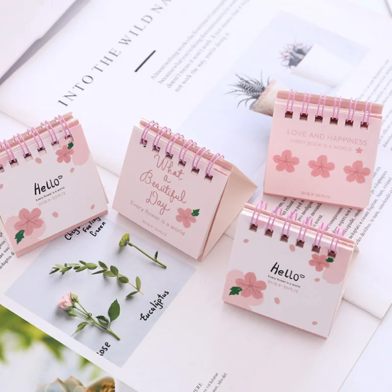 1 Pcs Cute 2019 Year Fresh Mini Cherry Blossoms Sakura Calendar Organizer Schedule Table Standing Calendar Stationery
1 Pcs Cute 2019 Year Fresh Mini Cherry Blossoms Sakura Calendar Organizer Schedule Table Standing Calendar Stationery