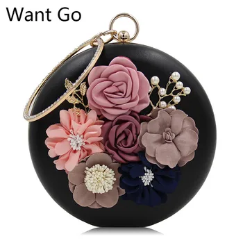 Want Go Fashion Women Pu Leather Circular Shape Evening Bag New Arrival Ladies Floral Round Party Bag Girls Wristlets Clutch Bag
Want Go Fashion Women Pu Leather Circular Shape Evening Bag New Arrival Ladies Floral Round Party Bag Girls Wristlets Clutch Bag