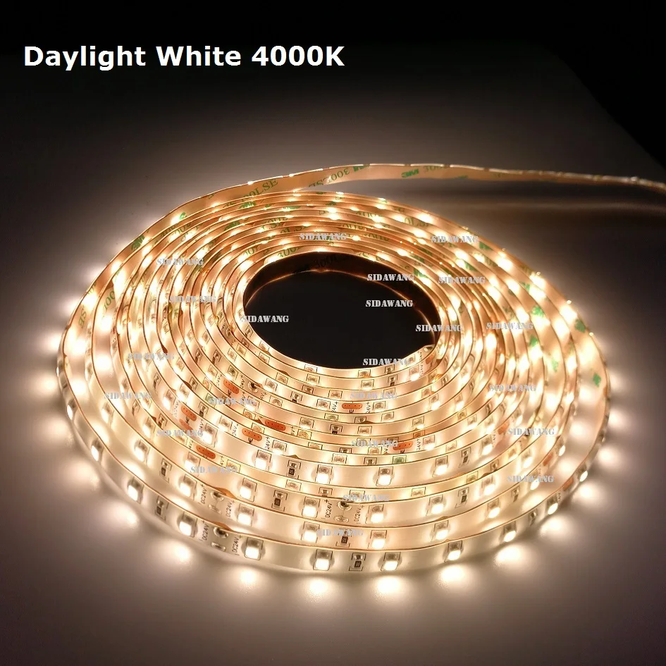 IP65 Waterproof Daylight White 4000K 3528 led strip 60LED's/meter, 5meters/reel, DC24V, Super bright, CRI > 95+ Ra
IP65 Waterproof Daylight White 4000K 3528 led strip 60LED's/meter, 5meters/reel, DC24V, Super bright, CRI > 95+ Ra