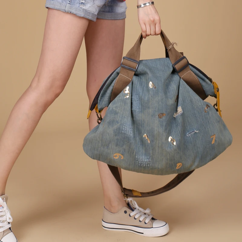 women large handbags Sequins worn hole casual punk shoulder bag with genuine leather messenger bags totes large capacity
women large handbags Sequins worn hole casual punk shoulder bag with genuine leather messenger bags totes large capacity