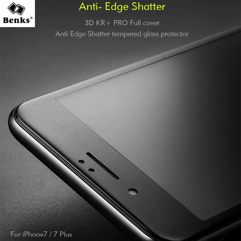 Tempered Glass for iPhone 7/ 7 Plus Screen Protector Original Benks 3D Matte Soft Edge Anti-fingerprint Anti Blue Light Film
Tempered Glass for iPhone 7/ 7 Plus Screen Protector Original Benks 3D Matte Soft Edge Anti-fingerprint Anti Blue Light Film