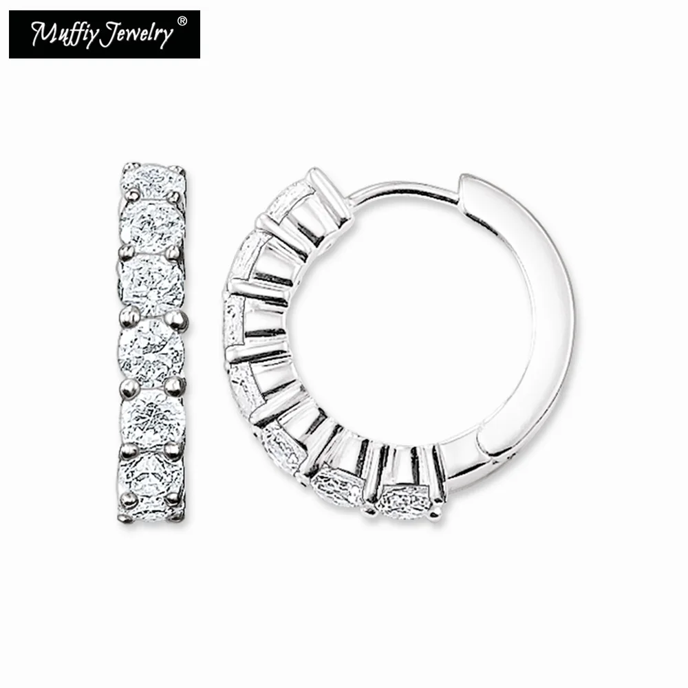 Hinged Hoop Earrings Creole large CZ, Fashion Good Jewelry For Women,2019 Ts Trendy Gift In 925 Sterling Silver
Hinged Hoop Earrings Creole large CZ, Fashion Good Jewelry For Women,2019 Ts Trendy Gift In 925 Sterling Silver