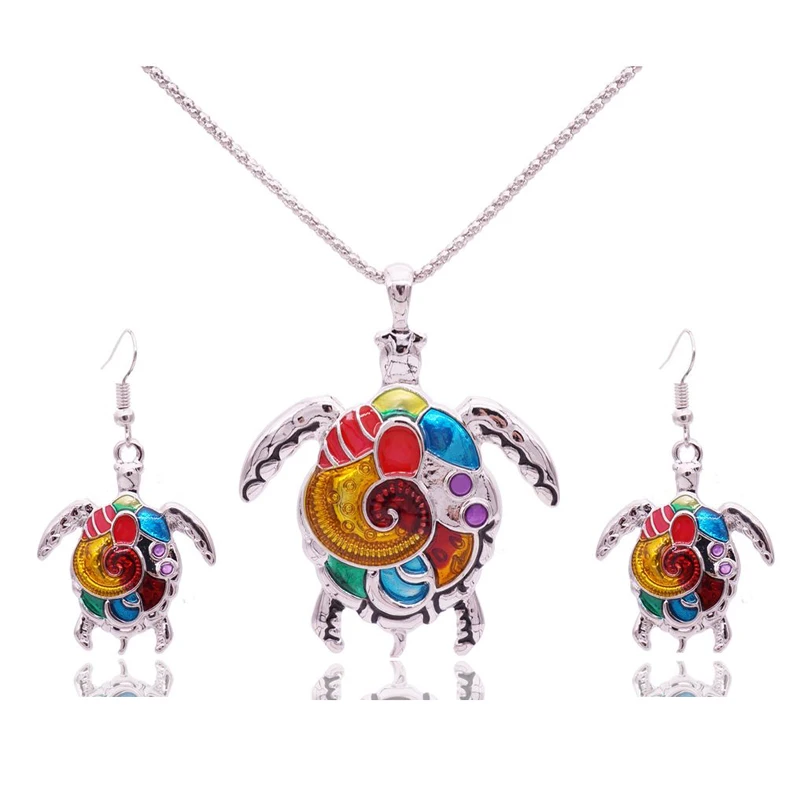 Mieehoo 100 store Newest European and American fashion oil rainbow remodel turtle set decoration punk style necklace
Mieehoo 100 store Newest European and American fashion oil rainbow remodel turtle set decoration punk style necklace