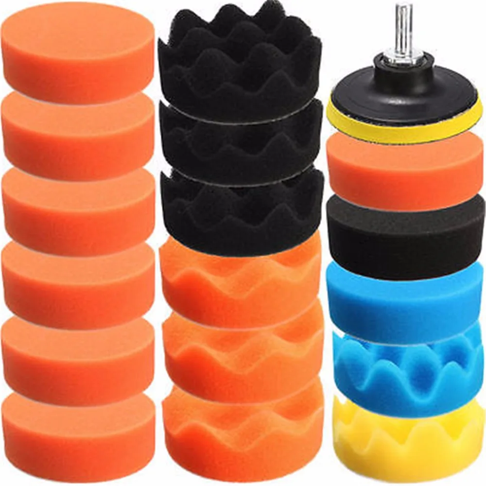 SPTA 19pcs 3Inch 80mm Sponge Polishing Pad Buffing & Polishing Buffer Pad Kit Set For Car Polisher Machine Waxing
SPTA 19pcs 3Inch 80mm Sponge Polishing Pad Buffing & Polishing Buffer Pad Kit Set For Car Polisher Machine Waxing
