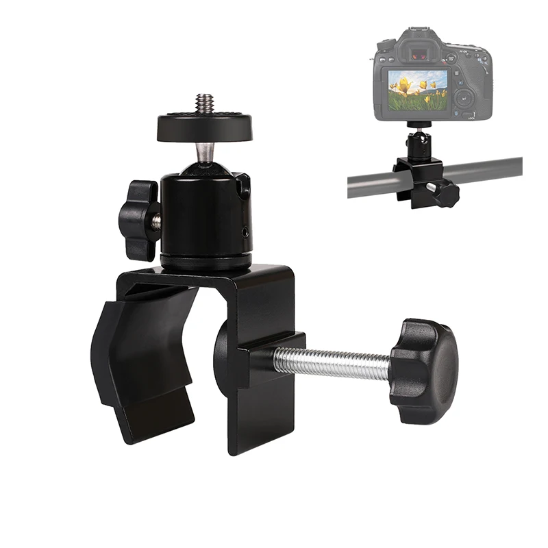 Multi-function Tripod Camera Clip Clamp Flash Holder Mount with Ballhead for SLR DSLR Camera Photography Studio
Multi-function Tripod Camera Clip Clamp Flash Holder Mount with Ballhead for SLR DSLR Camera Photography Studio
