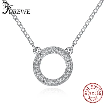 925 Sterling Silver Hearts Of Brand Pendant Necklaces for Women CZ Crystal Round Shape Necklace Wedding Jewelry Collier Femme
925 Sterling Silver Hearts Of Brand Pendant Necklaces for Women CZ Crystal Round Shape Necklace Wedding Jewelry Collier Femme