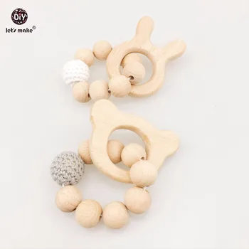 Let's Make Baby Beech 2pc Wooden Teether Beads Rabbit DIY Jewelry Teething Bracelet Pram toy Bracelets Baby Rattle
Let's Make Baby Beech 2pc Wooden Teether Beads Rabbit DIY Jewelry Teething Bracelet Pram toy Bracelets Baby Rattle