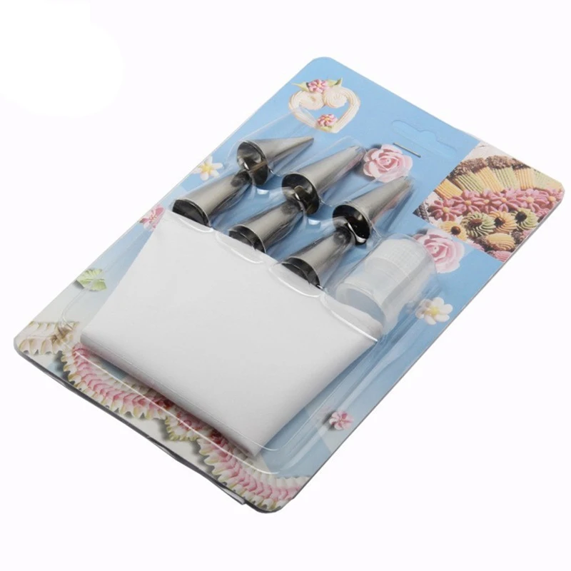 Cake Decorating Tip Set 6 Stainless Steel Nozzle DIY Cake Decorating Tips Bakeware Utensil For Cake Cupcakes Cookies Baking Tool
Cake Decorating Tip Set 6 Stainless Steel Nozzle DIY Cake Decorating Tips Bakeware Utensil For Cake Cupcakes Cookies Baking Tool