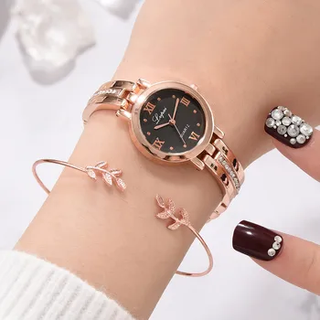 2019 new Europe and America small and exquisite bracelet watch Roman numerals diamond watch strap alloy ladies watch %7
2019 new Europe and America small and exquisite bracelet watch Roman numerals diamond watch strap alloy ladies watch %7