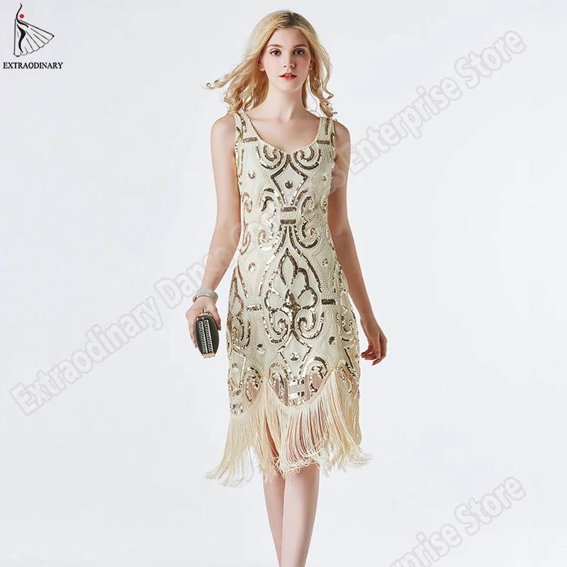 Vintage 1920s Style Flapper Fringe Great Gatsby Dresses V-Neck Art Deco Luxury Embellished Sleeveless Summer Party Sequin Dress
Vintage 1920s Style Flapper Fringe Great Gatsby Dresses V-Neck Art Deco Luxury Embellished Sleeveless Summer Party Sequin Dress