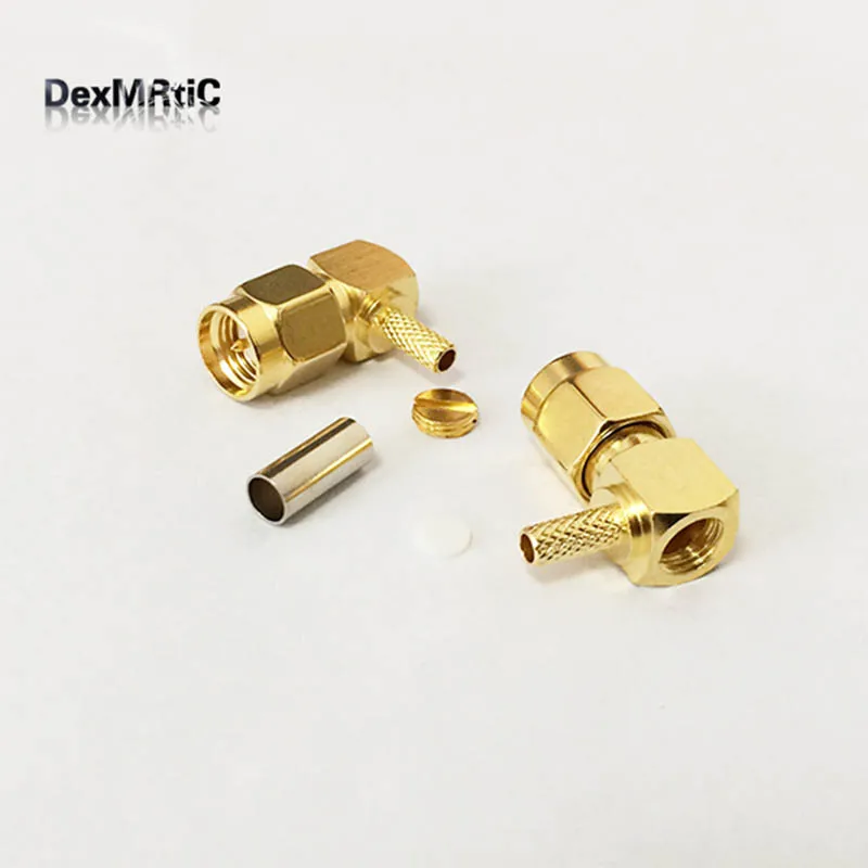 1pc New SMA Right Angle RF Connector Male Plug For LMR100 RG316 RG174 Wholesale Wire Connector
1pc New SMA Right Angle RF Connector Male Plug For LMR100 RG316 RG174 Wholesale Wire Connector
