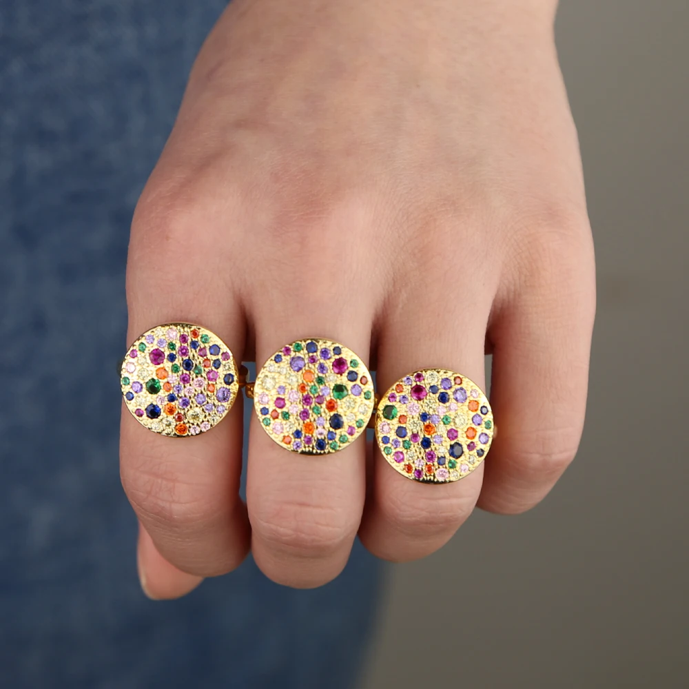 Round shape gold filled fashion trendy round rings micro pave colorful cz engagement band women fashion charm ring jewelry gift
Round shape gold filled fashion trendy round rings micro pave colorful cz engagement band women fashion charm ring jewelry gift