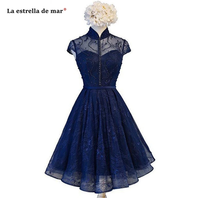 Robe demoiselle d'honneur2021 new high neck lace beaded short sleeve A Line navy blue burgundy bridesmaid dresses short
Robe demoiselle d'honneur2021 new high neck lace beaded short sleeve A Line navy blue burgundy bridesmaid dresses short